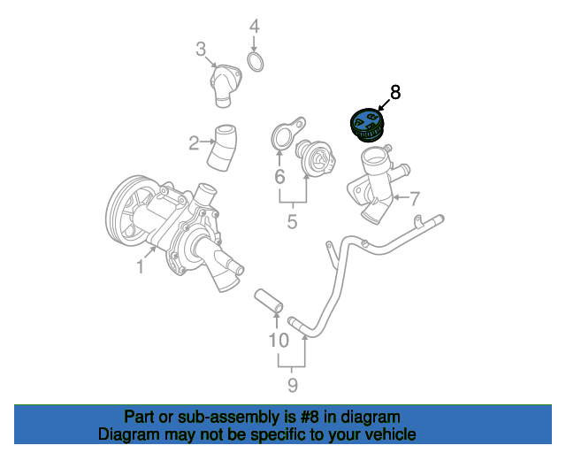 Radiator cap 11531486703