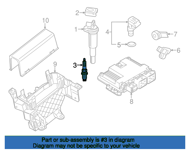 Spark plug, 12122158165