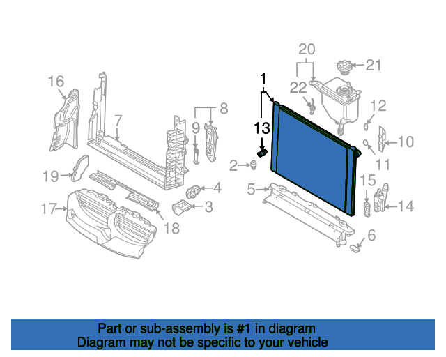 Radiator 17117519209