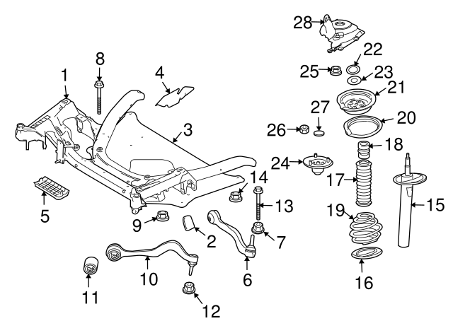 REPARATURSATZ ZUGSTREBE R 31102348046