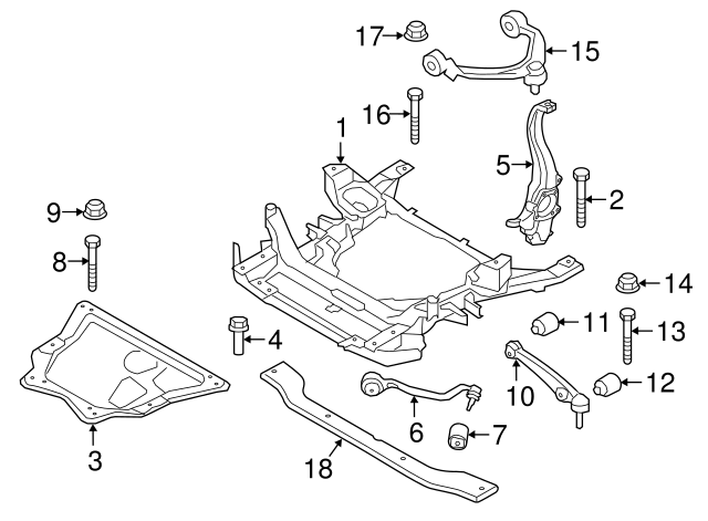 Control arm, 31126863333