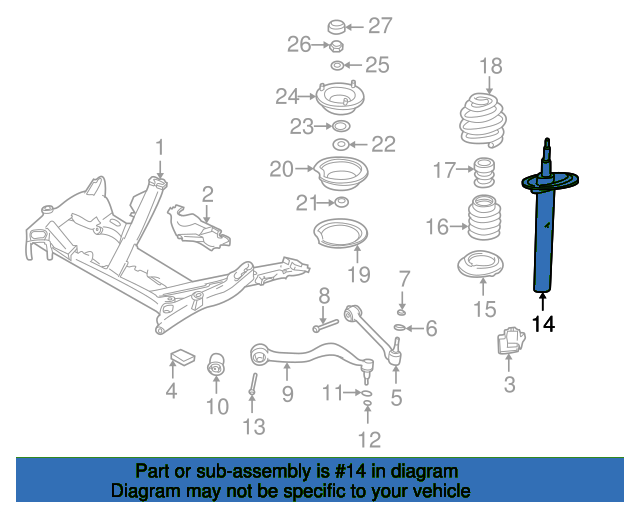 FEDERBEIN VORN 31311096862