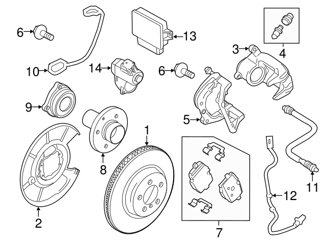 Brake Pad Set, disc brake 34216862202