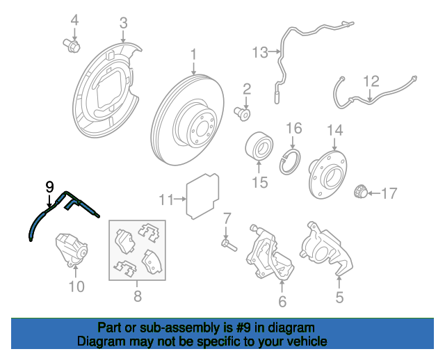 Brake pad we 34356789446