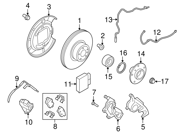 Brake pad we 34356789446