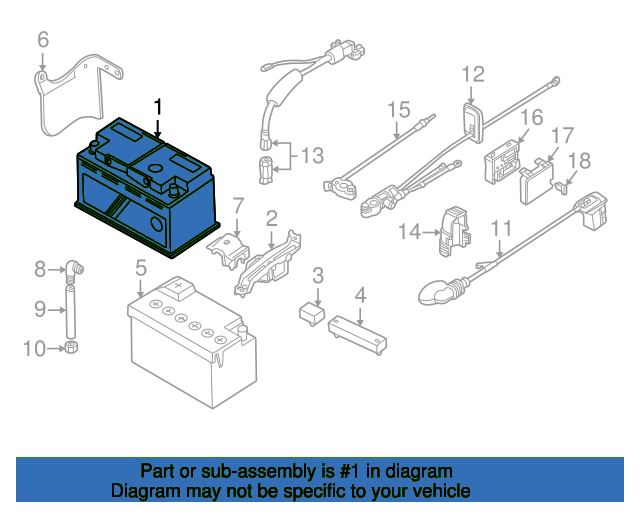 ORIGINAL BMW BATTERIE GEF 61218381730