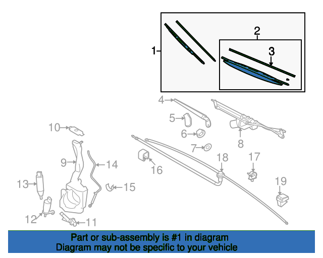 Set of wiper 61610039343