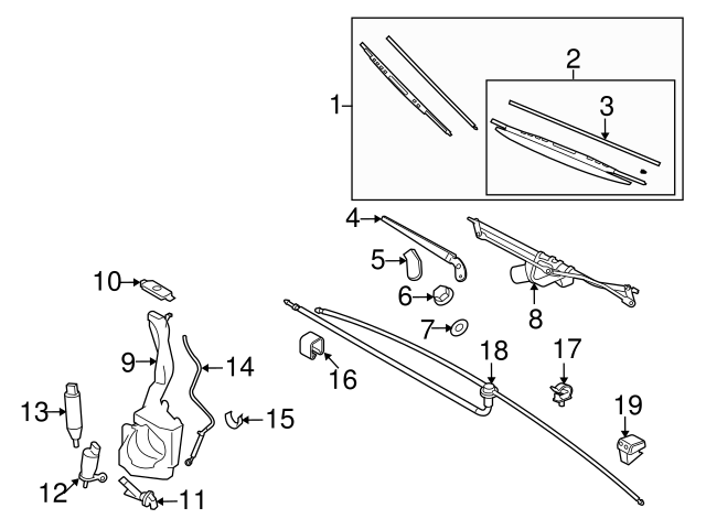 Set of wiper 61610039343