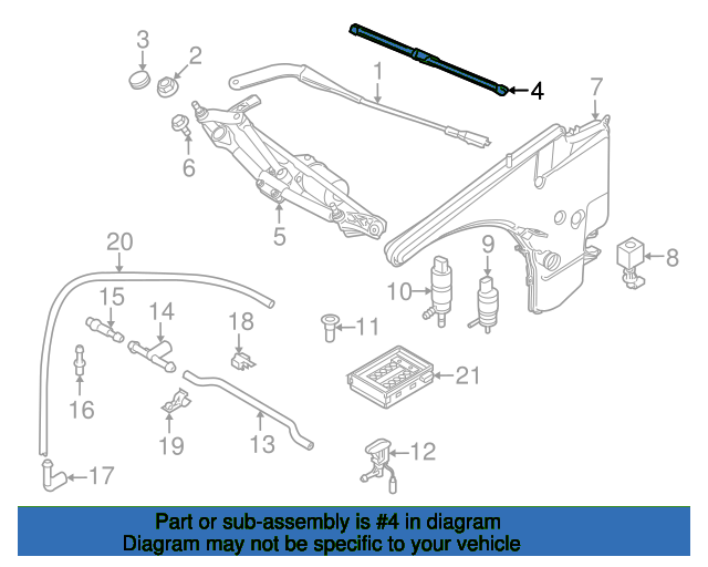 Set of wiper 61610420549