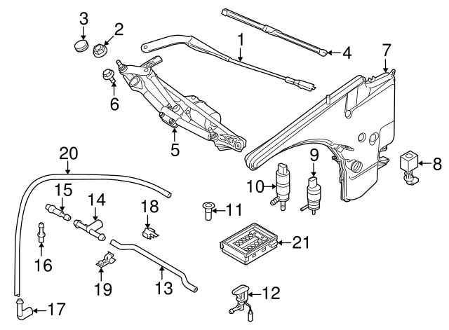 Set of wiper 61610420549