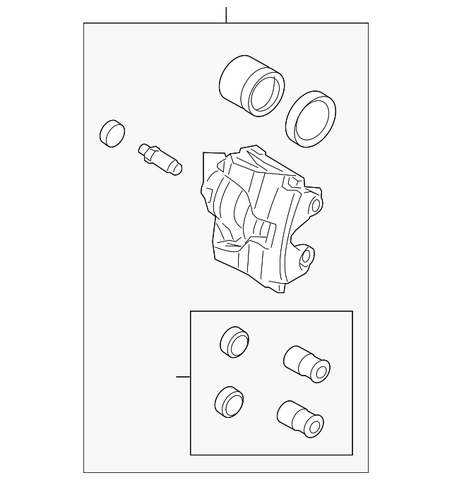 CALIPER - BRAKE - LESS PADS Pfand Eur 50 LR000569