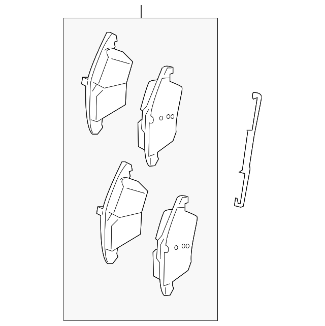 KIT - CALIPER BRAKE PAD LR001017