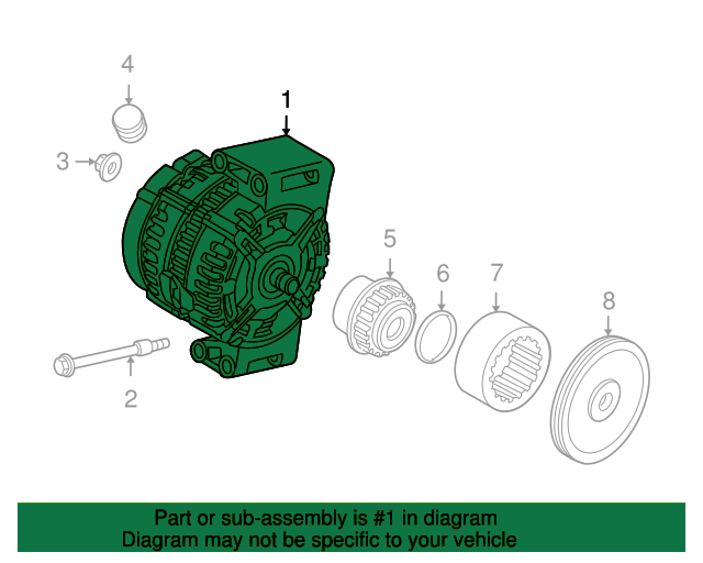 ALTERNATOR Pfand Eur 70 LR002426