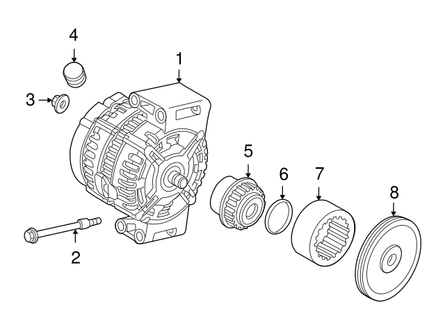 ALTERNATOR Pfand Eur 70 LR002426