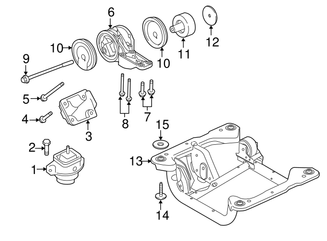 HALTER   MOTORAUFHAENGUNG LR023501