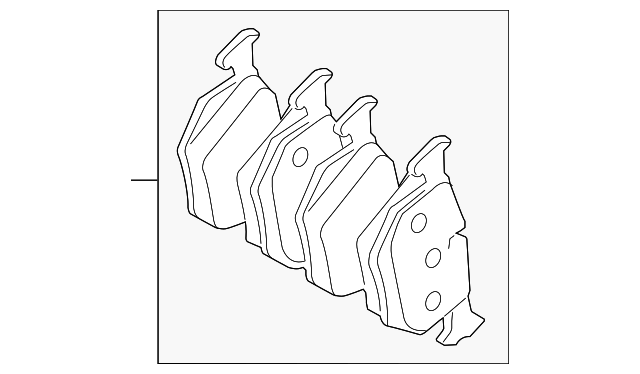 BRAKE PADS - WITH SPRINGS LR027129