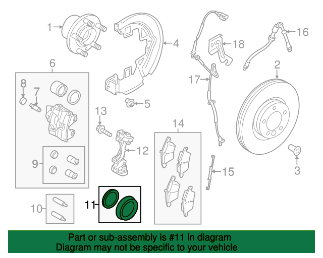 KIT - CALIPER SEAL LR028027