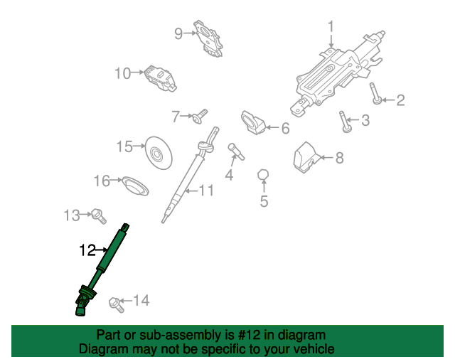 SHAFT - STEERING LR071147