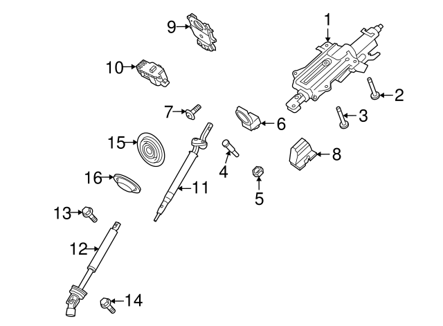 SHAFT - STEERING LR071147