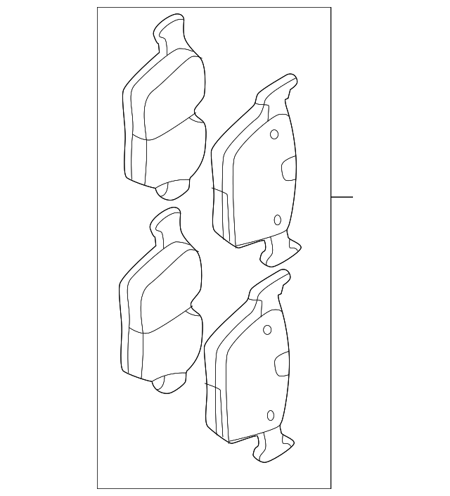 BRAKE PADS - WITH SPRINGS LR110327