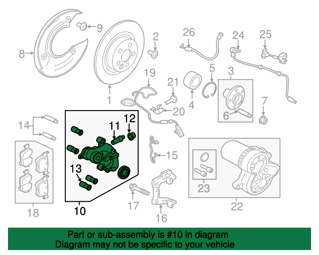 CALIPER - BRAKE LR113712