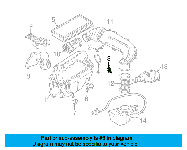 Air Cleaner Assembly Clip A0000944155