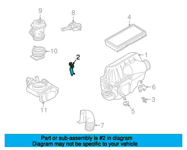Air Cleaner Assembly Clip A0000944255