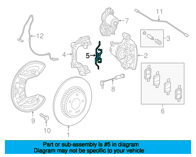 Disc Brake Anti-Rattle Clip A0004211800