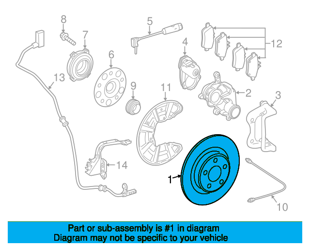 Disc Brake Rotor A000423161207