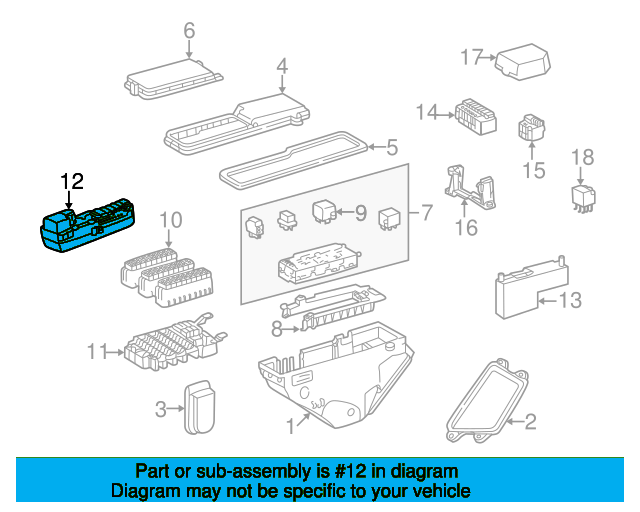 Relay Assembly A0005400072
