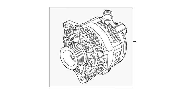 Remanufactured Three-Phase Alternator A0009060604