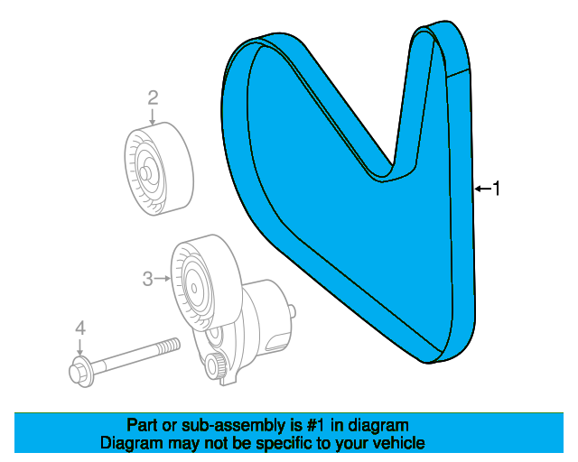 Serpentine Belt A0009931700