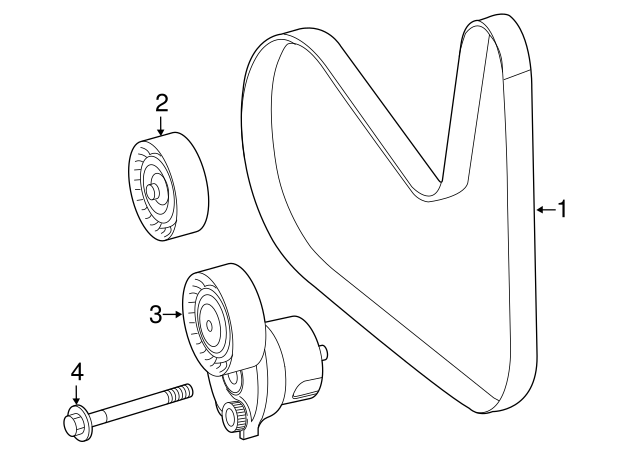 Serpentine Belt A0009931700