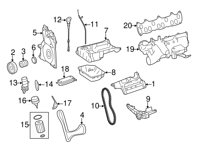 Timing Chain A0009936376