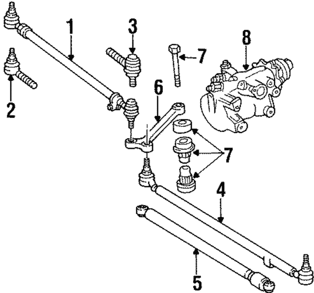 Outer Tie Rod A0013306935