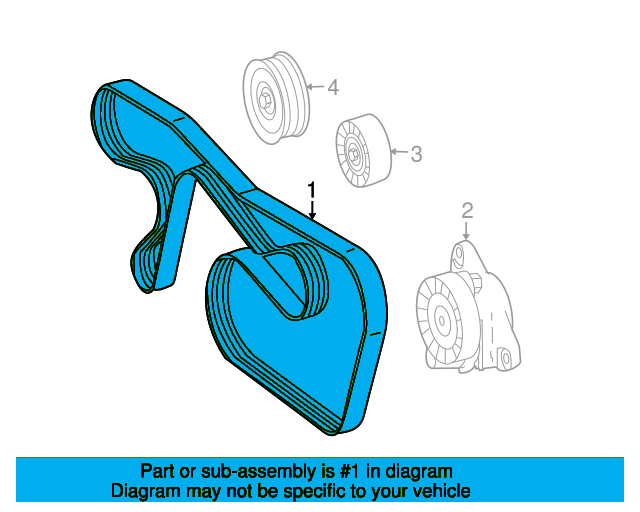 Serpentine Belt A0019937896