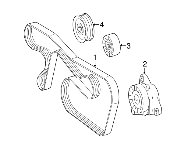 Serpentine Belt A0019937896