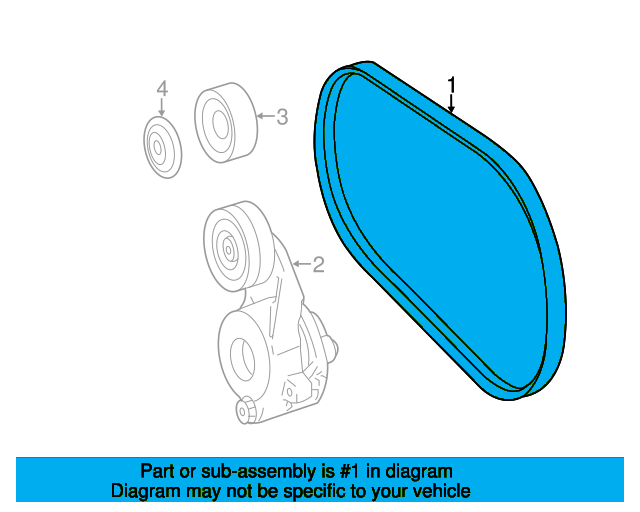 Serpentine Belt A0029935096