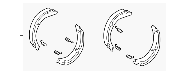 Park Brake Shoes A0034203420