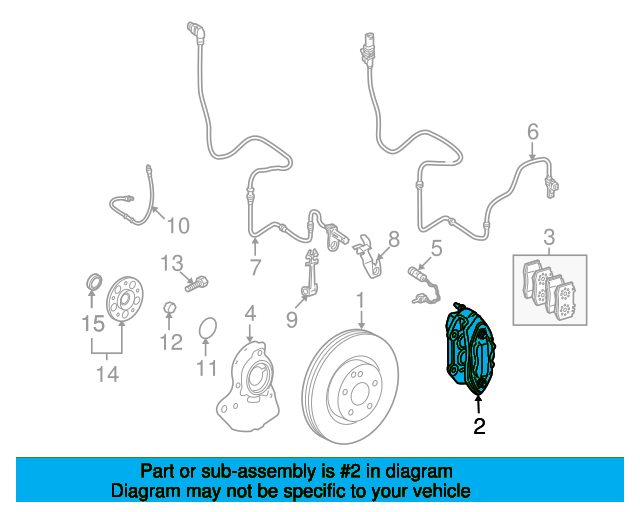 Disc Brake Caliper A0034205383