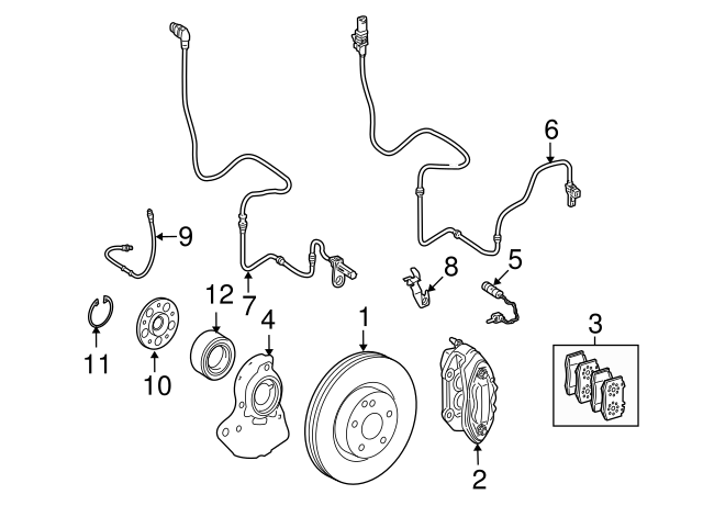 Disc Brake Caliper A0044205183