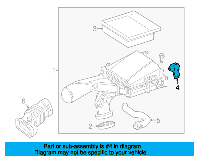 Manifold Absolute Pressure Sensor A0061539728