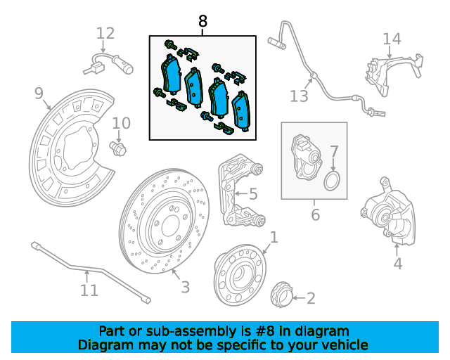 TS BREMSBELAG A0064207020