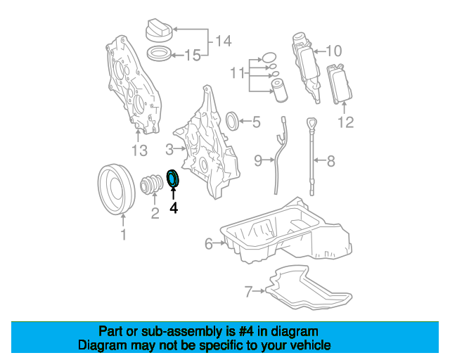 Timing Cover Rear Seal A0239978447