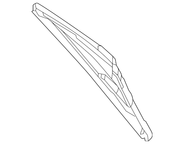 Back Glass Wiper Blade A1568200045