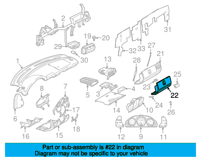 Glove Box Door A17068006983446