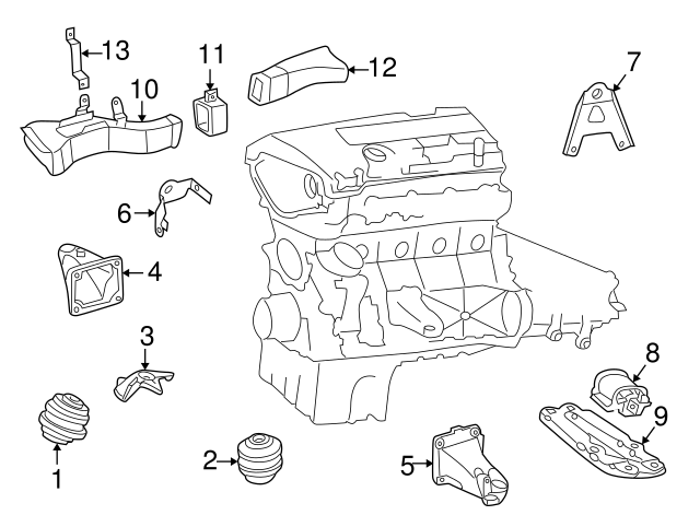 MOTORLAGER A2022401717