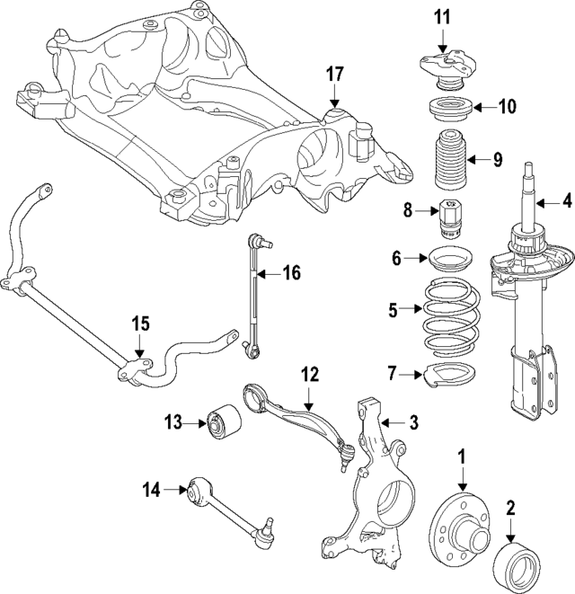 Shock-Absorber Strut A2043232100