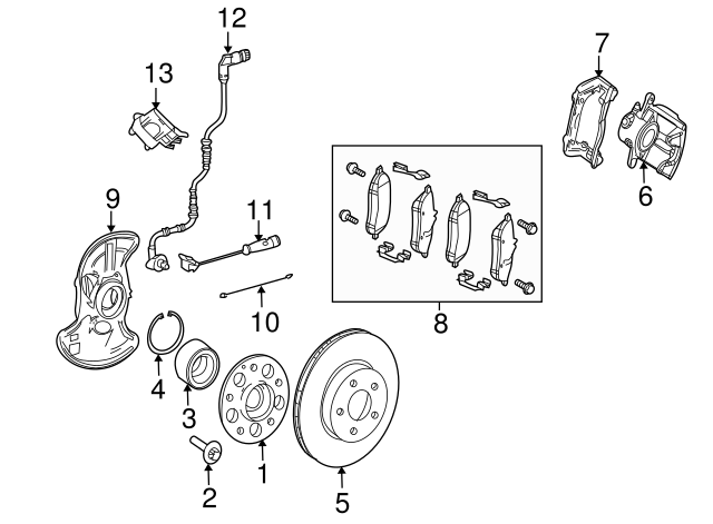 BREMSSATTEL A2044212781