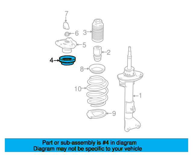 Strut Bearing A2049810025